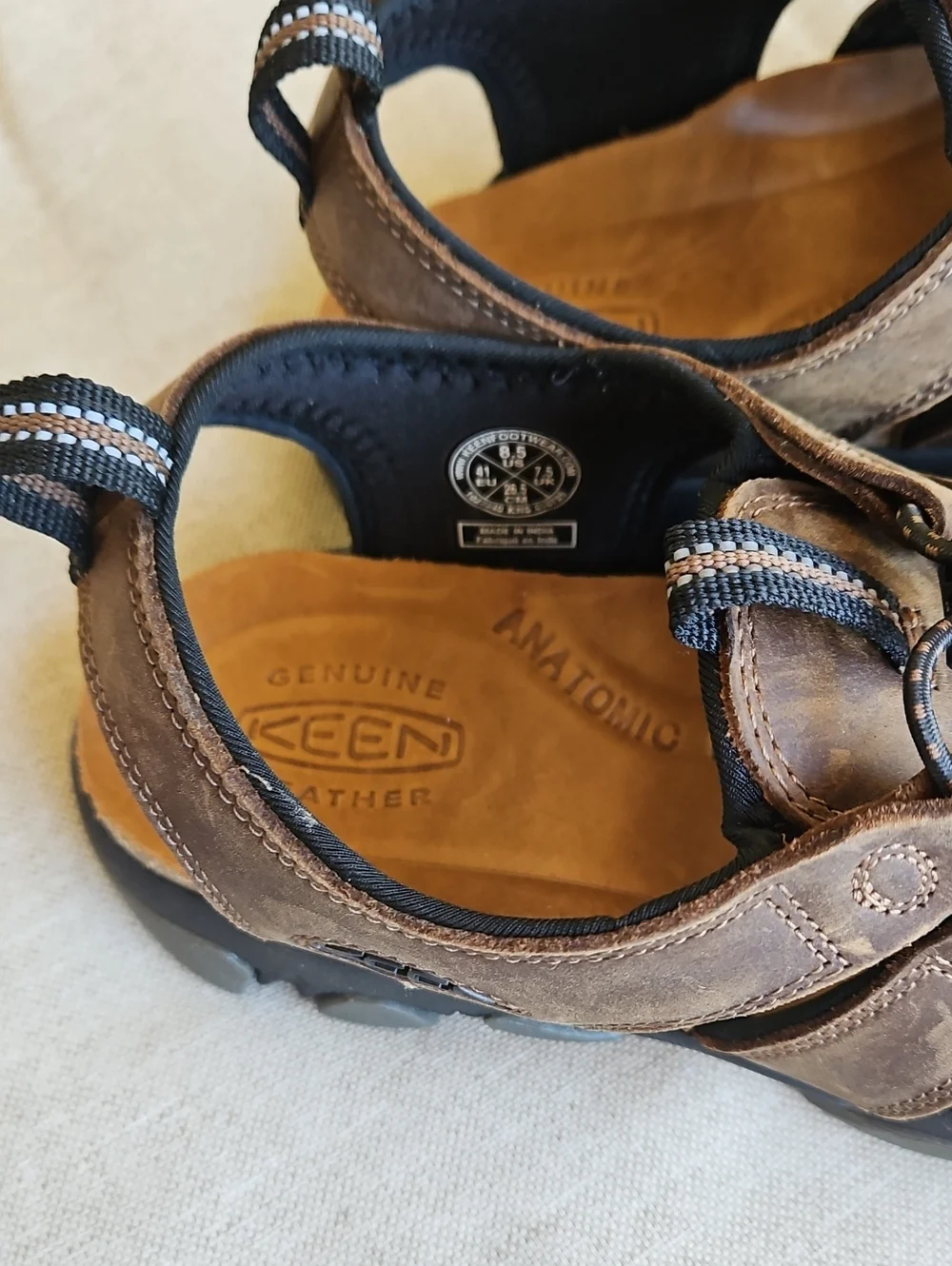 KEEN Newport Leather Hybrid Sandal In Bison Brown, Men's 8.5